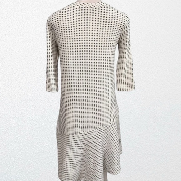 Hatch The Dash Knit Flounce Hem Dress SZ 0 Off White & black - Picture 8 of 13